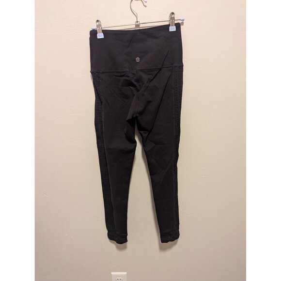 Prana Black Leggings With Side Eyelet Detailing Small Yoga Activewear - Picture 3 of 5